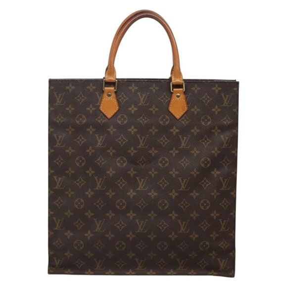 LOUIS VUITTON Monogram Sac Plat Hand Bag M51140 LV Auth 135410 - Picture 2 of 16